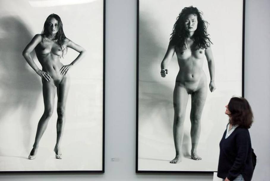Davanti a Big Nude XI, Verina, Nice 1993 e  Big Nude XIII, la figlia di Genghis Khan, Parigi 1993